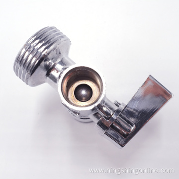 Chrome brass angle valve with filter